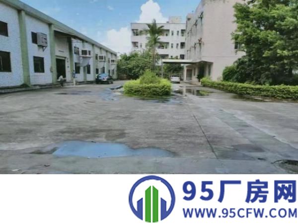 凤岗官井头独院单一层铁皮钢构厂房出租4600平空地大