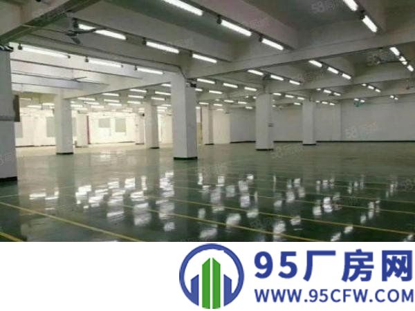 花园式厂房楼上2100平出租带红本高薪补贴坪山